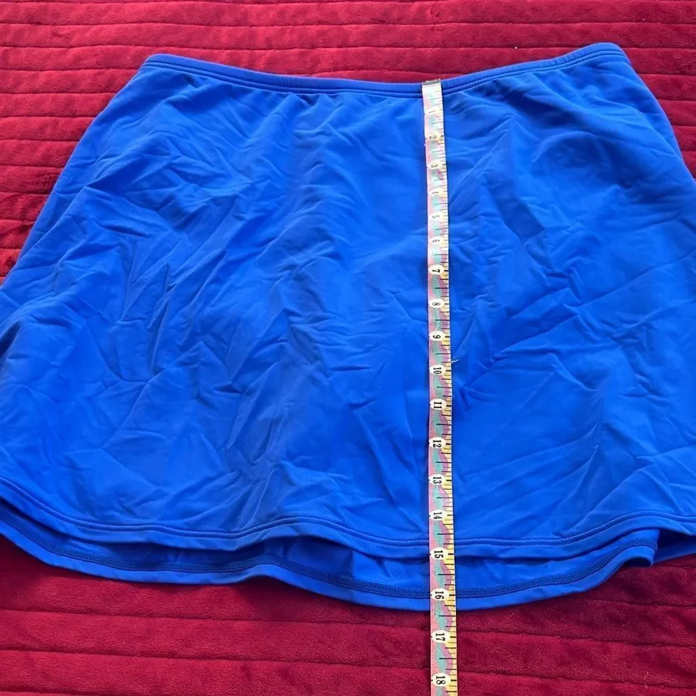 Beach 🏖️ it! Vibrant Blue Swim 🏊🏻‍♀️ Skirt attachedBikini 👙 bottom underneath!